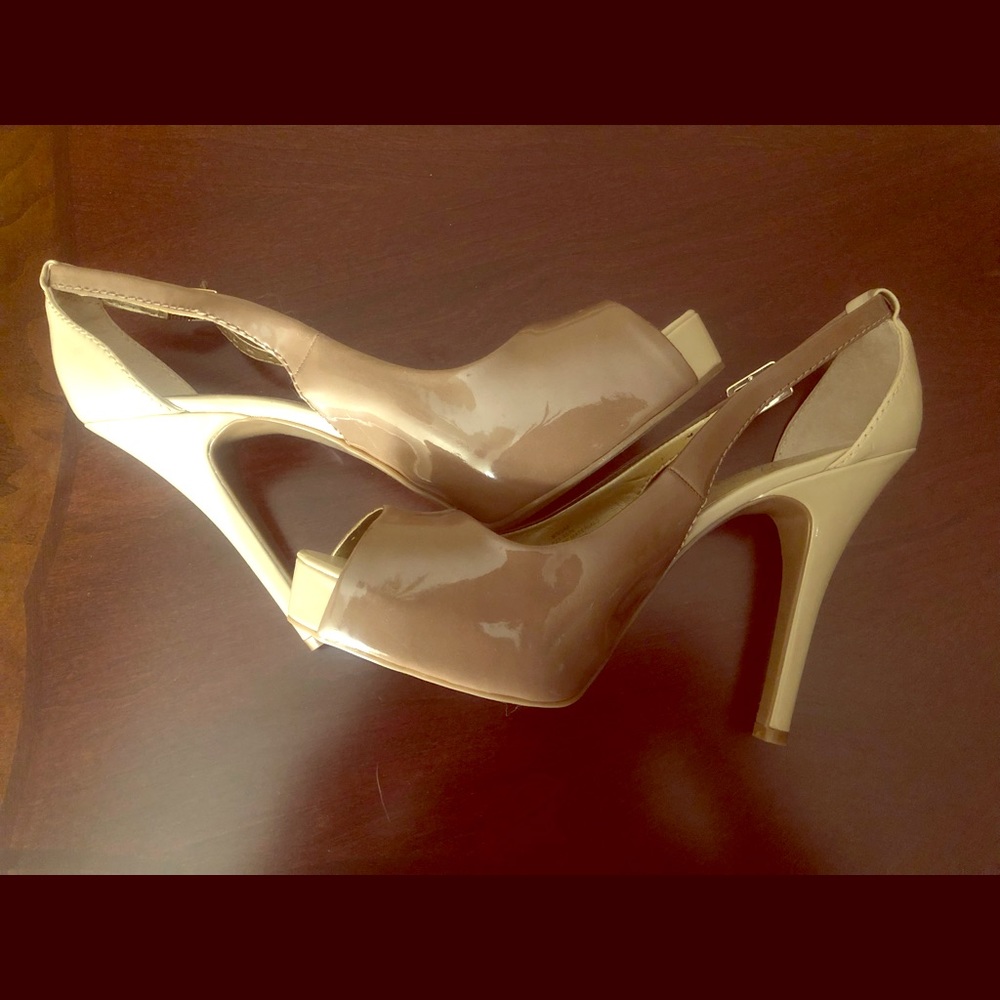 Nude And Brown Women’s Heel Size 9.5